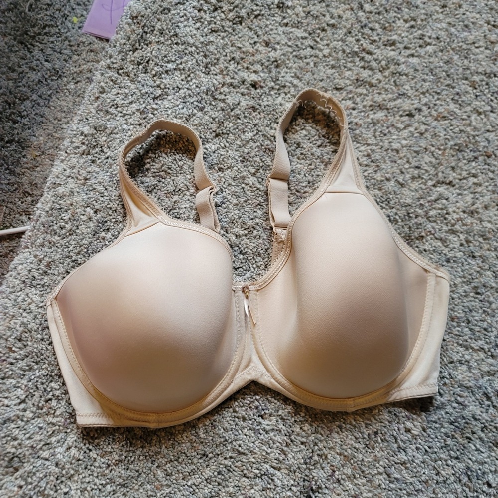 Wacoal Basic Beauty Full Figure Underwire Bra 853192 Nude Beige US 38DD Womens